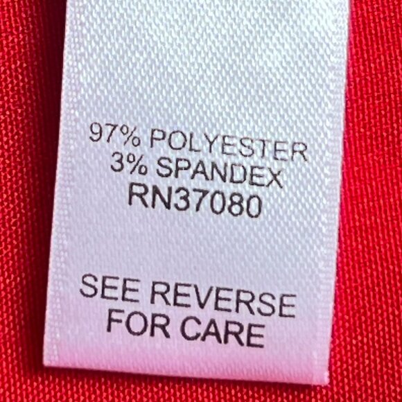 Cato Button Down Athlesiure sports wear top Deep Red 18-20W New with Tags - Picture 8 of 9